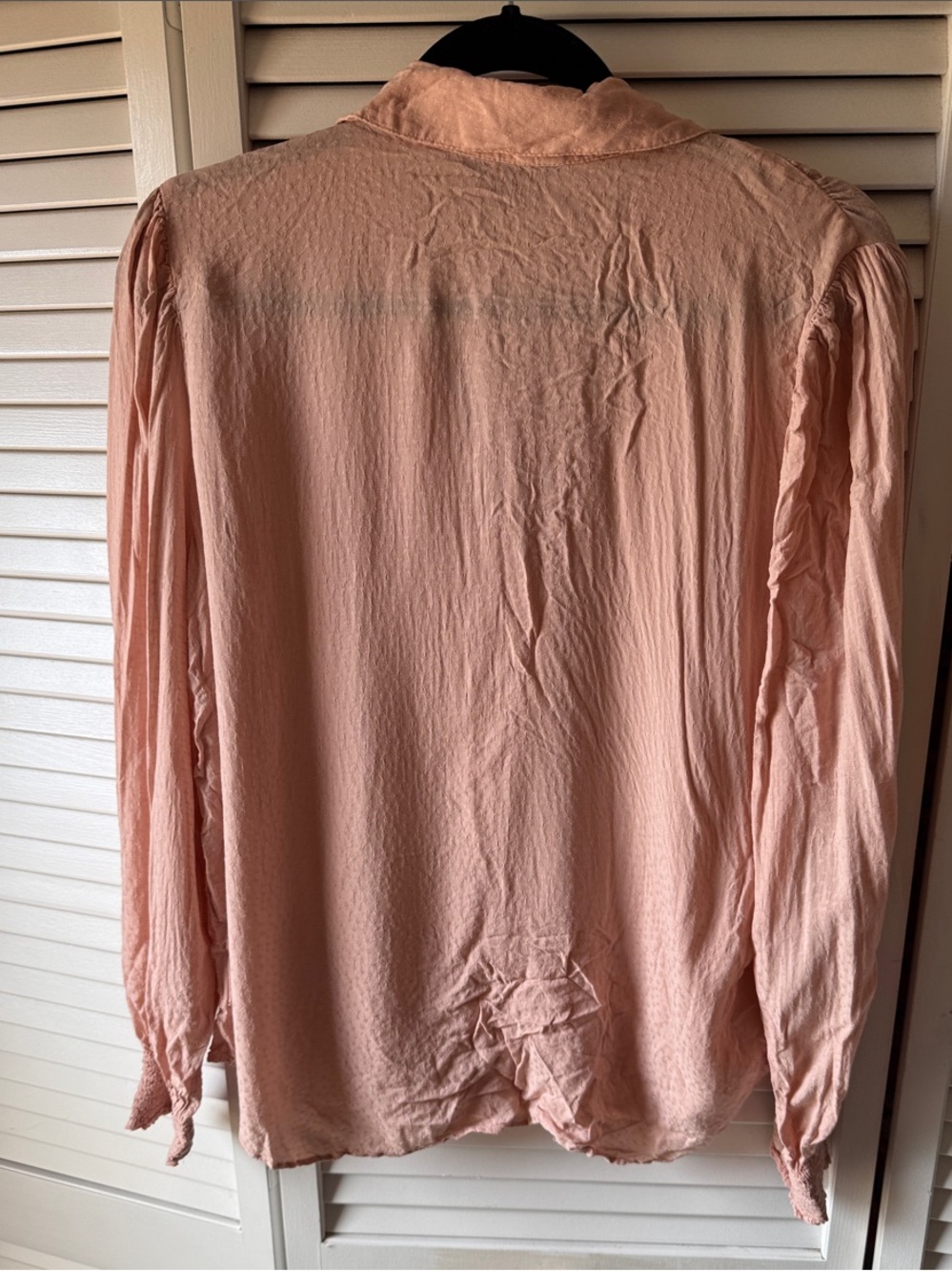 Express Soft Blush Pink Button-Up Shirt - Picture 3 of 5